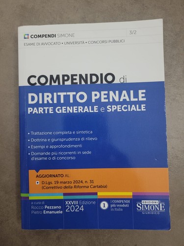 Compendio diritto penale - diritto,