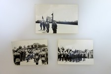 Tre Fotografie Originali Mussolini Discorso Divisione Monterosa Munsingen RSI