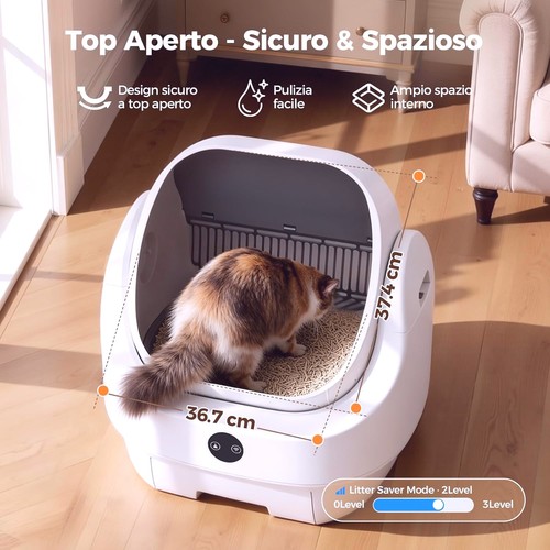 Lettiera gatto autopulente - gatto,