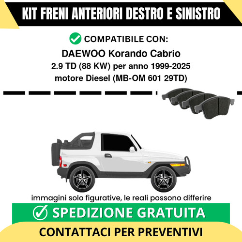 Pastiglie freno anteriori per - pastiglie,