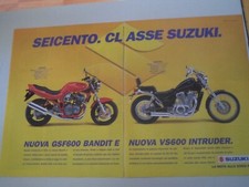 advertising Pubblicità 1994 MOTO SUZUKI GSF 600 BANDIT - VS 600 INTRUDER