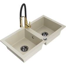 Lavello in granito a 2 camere