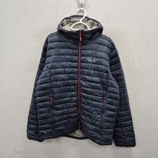 Giacca antipioggia Rab Nimbus Cirrus Pertex Quantum Puffer con cappuccio blu navy taglia large