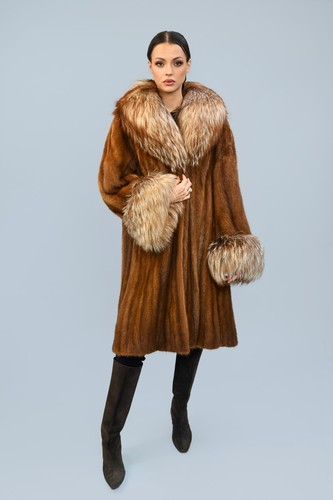 Cappotto pelliccia lungo vero