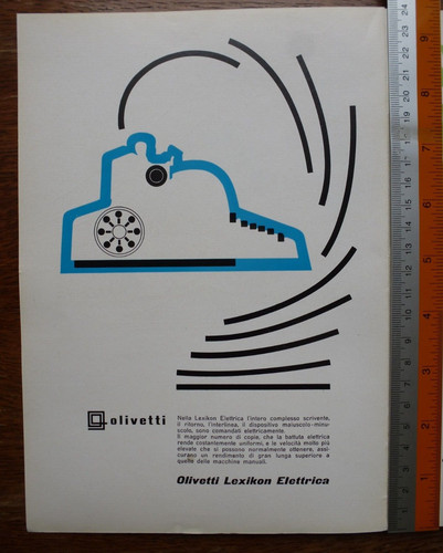 Pubblicità olivetti lexikon - olivetti,