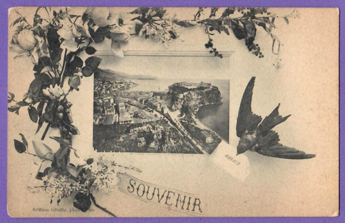 Monaco souvenir cartolina - monaco,