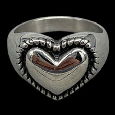 Anello cuore donna acciaio - anello,