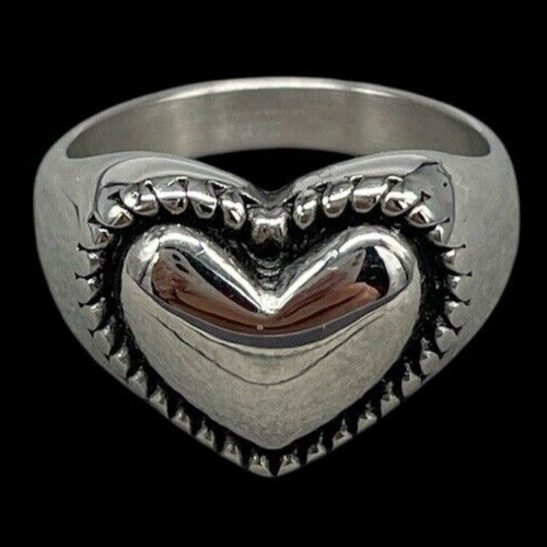 Anello cuore donna acciaio - anello,