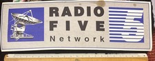 ADESIVO STICKER VINTAGE AUTOCOLLANT AUFKLEBER RADIO FIVE