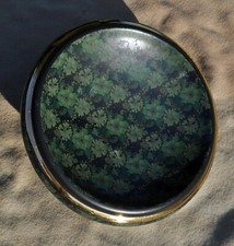 VASSOIO " GRES " verde NATURA FIORI PIATTO FOGLIE APERITIVO RUSTICO