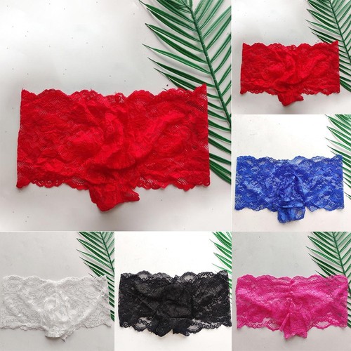 Boxer trasparente pizzo fiori