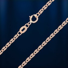 Collana in oro rosa 585 catenina rombo catena oro 2,0 mm