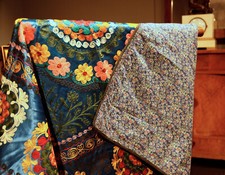 Vintage Suzani ricamo seta