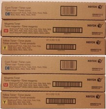 SET 6 TONER XEROX NUOVI ORIGINALI E 7500 7800 7900 006R01510 006R01511 006R01512