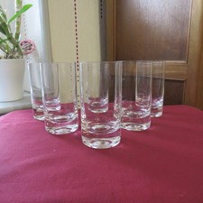 6 DAUM Crystal Tube Whisky