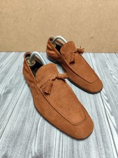 FRATELLI ROSSETTI MOCASSINO LOAFERS SCAMOSCIATO MARRONE UK 7 - OTTIME CONDIZIONI