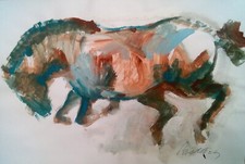 Quadro "Cavallo" carta 44 x 63