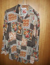 CAMICIA VINTAGE FLOREALE UOMO SHIRT HIPSTER