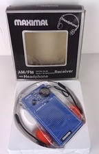 international 333h radio portatile anni 80, blu, nuova con scatola