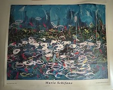 Schifano Mario, tela Francese 1988, 1990 Poster