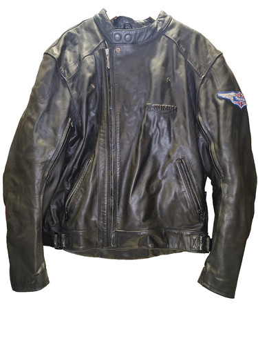 Giacca pelle moto triumph - pelle,
