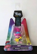 Dreamworks Trolls World Tour Poppy Doll Figure 2,25" con chitarra giocattolo