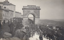 Macerata  -   Cingoli    -  Arrivo dei militari  -  Foto cartolina - Splendida