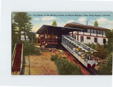 Cartolina Stazione Superiore di Manitou Inclinazione Monte Manitou Colorado USA