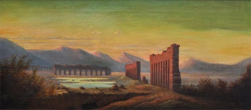 Campagna romana italia dipinto - romana,