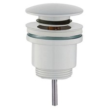 Piletta scarico click-clack modello tondo universale bianco opaco Tecom DPCUBC