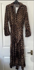 Abito Camicia Midi Leopardata