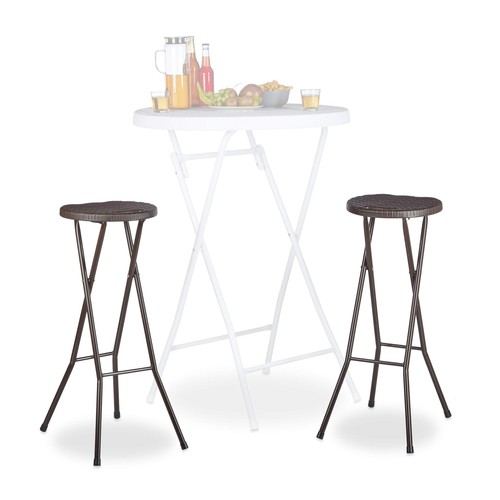 Relaxdays sgabello pieghevole - sgabello,