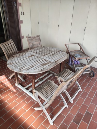 Set giardino veranda con - giardino,