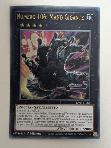 Numero 106 mano - yu-gi-oh!,