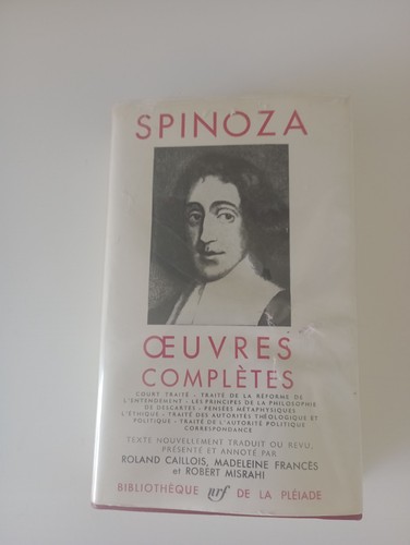 Spinoza oeuvres complete - oeuvres,