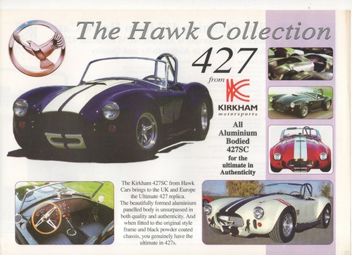 Hawk kirkham 427sc kit - kirkham, auto