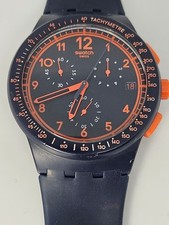 Orologio Uomo Swatch Originals Rebirth Blu 2001 SUSN401 Swiss Made Chrono 4J 40mm