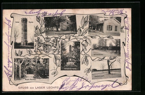 Lager lechfeld cartolina - lager, lechfeld,