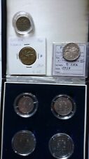 REGNO D' ITALIA ALBANIA SERIE 7 MONETE 0,05 0,10 0,20 0,50 1 2 5 LEK 1939 1940