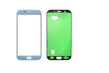 Samsung GALAXY A7 A720 2017 vetro anteriore touch screen LCD blu + adesivo