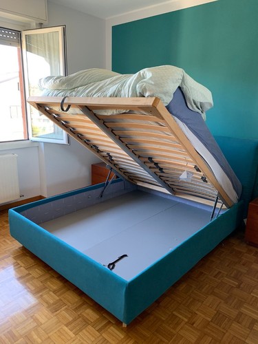Letto matrimoniale contenitore - letto,