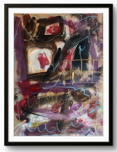 Quadro astratto 11x14 acrilico