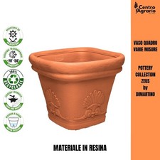 Vaso quadrato da esterno vasi in plastica tipo terracotta per piante fiori