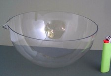 CONTENITORE BECHER 1/2 SFERA CHIMICA FARMACIA FINE VETRO ANTICA MANIFATTURA 900