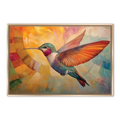 Colibrì stampa tela extra - stampa, su