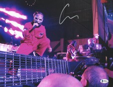 COREY TAYLOR SIGNED AUTOGRAPH 'SLIPKNOT' 'STONE SOUR' 11X14 PHOTO BECKETT 211
