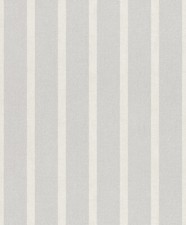 Carta da parati Rasch tessuto non tessuto Barbara Becker 467048 strisce grigio chiaro crema strutturata