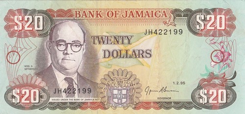 Jamaica banconota dollari - jamaica, 20