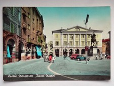 CASALE MONFERRATO Piazza Mazzini animata auto Alessandria vecchia cartolina