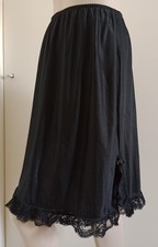 VINTAGE SOTTOGONNA NERO FORSE LA PERLA TAGLIA 3 HALF SLIP SEXY LINGERIE INTIMO